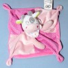 Vache MOTS D'ENFANTS doudou plat rose