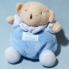 Ours TARTINE & CHOCOLAT doudou boule peluche bleu