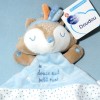 Renard MOTS D'ENFANTS doudou plat "douce nuit petit rusé"