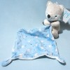 Renard NICOTOY SIMBA doudou beige et bleu