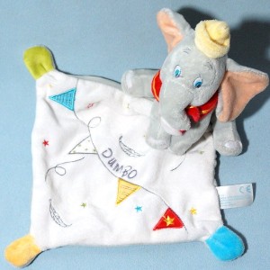 Eléphant NICOTOY doudou Dumbo plat