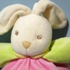 Lapin KALOO doudou boule rose 123