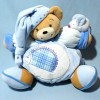 Ours KALOO doudou boule bleu GM