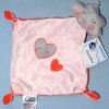 étoile MOTS D'ENFANTS doudou plat rose "Les petits mots doux"