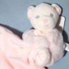 Ours KALOO doudou Perle calin rose