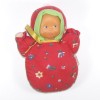 Poupée COROLLE doudou bébé fleur rouge