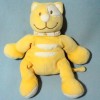 Chat TEX CARREFOUR doudou peluche jaune