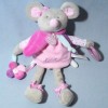 Souris DOUDOU ET COMPAGNIE rose Léonie