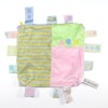 carré plat CMP "Un Rêve de Bébé" Doudou avec étiquettes