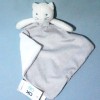 Chat OBAIBI doudou carré plat gris et blanc