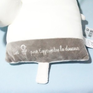coussin Mouton OBAIBI doudou écru et beige