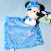 Mickey DISNEY NICOTOY sos doudou carré plat bleu Brille dans la nuit
