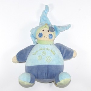 Lutin CMP "Un Rêve de Bébé" Doudou boule bleu spirales