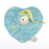 Lutin CMP "Un Rêve de Bébé" Doudou coeur plat bleu et jaune