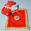 Voiture Cars Flash Mc Queen DISNEY NICOTOY (Kiabi) sos doudou carré plat rouge