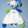 Chien LIEF LIFESTYLE doudou blanc, bleu et vert étoiles