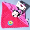 Minnie DISNEY NICOTOY (Kiabi) sos doudou carré plat rose