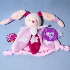 Lapin DOUDOU ET COMPAGNIE luminescent rose