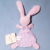 Lapin GRAIN DE BLE doudou plat rose