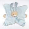 Lapin BOUT'CHOU doudou plat bleu ballon