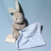 Lapin GRAIN DE BLÉ doudou beige et bleu