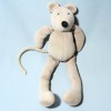 Souris MOULIN ROTY doudou gris La Grande Famille