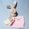 Lapin GRAIN DE BLÉ doudou beige et rose