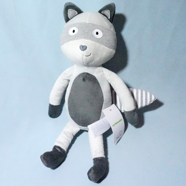 Raton Laveur VERTBAUDET doudou peluche gris
