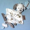 Max le chien NATTOU doudou plat blanc et beige