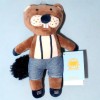 Castor BOUT'CHOU (Monoprix) doudou peluche short en jean