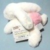 Lapin DOUDOU ET COMPAGNIE "Bonbon" blanc et rose PM