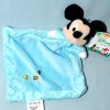 Mickey DISNEY NICOTOY sos doudou carré plat bleu coccinelle tortue