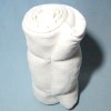 Couverture OBAIBI doudou plat blanc tour point argent