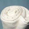 Couverture OBAIBI doudou plat blanc tour point argent