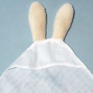 Lapin KALOO doudou lange blanc