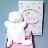 Ours DOUDOU ET COMPAGNIE blanc
