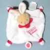 Lapin DOUDOU ET COMPAGNIE blanc et rose "Les acidulés"