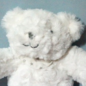 Ours GRAIN DE BLE doudou peluche blanc