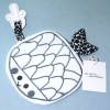 Poisson DPAM Du Pareil Au Même doudou noir et blanc