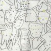 Lange DPAM Du Pareil Au Même doudou blanc dessins lapins