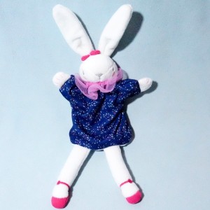 Lapin SERGENT MAJOR doudou marionnette