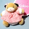 Ours KALOO doudou boule Petite Rose robe