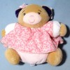 Ours KALOO doudou boule Petite Rose robe
