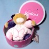 Ours KALOO doudou boule Petite Rose papillon