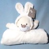 Couverture GEMO doudou ours lapin blanc