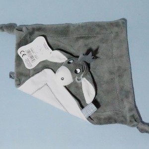 Ane Bourriquet DISNEY doudou carré plat gris