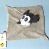 Souris Mickey DISNEY doudou carré plat gris