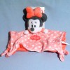 Minnie DISNEY NICOTOY sos doudou carré plat rose Hello