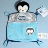 Pingouin MOTS D'ENFANTS doudou plat bleu Mon Copain