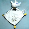 Lapin MOTS D'ENFANTS doudou plat Trop Mignonne